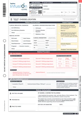 Iron Infusion Referral Form
